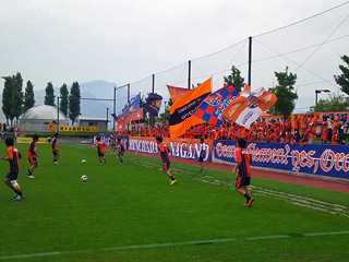 試合前の選手チャント