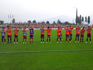 試合終了後あいさつ